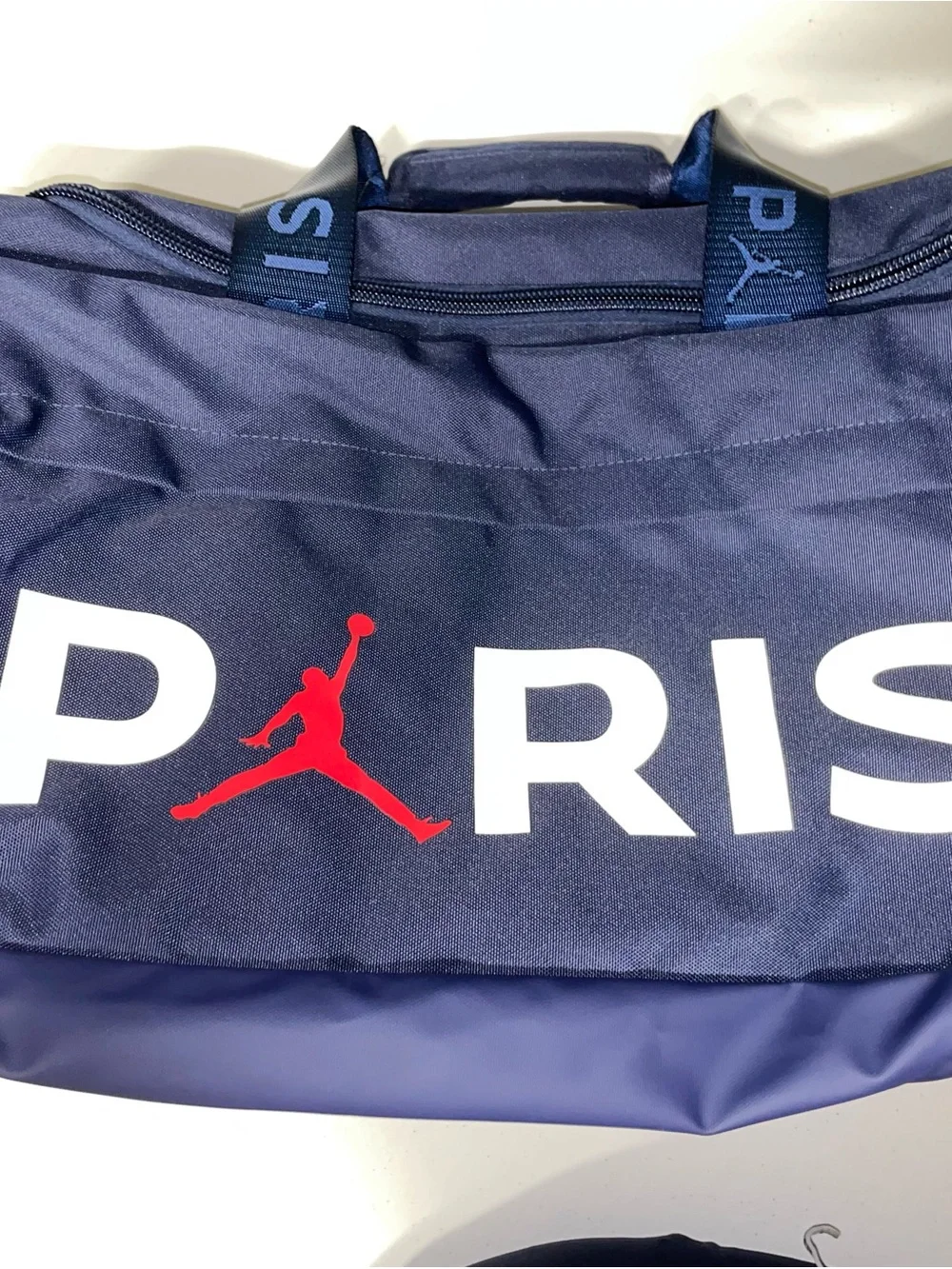 Air Jordan/Soccer: PSG Paris Saint Germain Blue Duffle Gym Bag